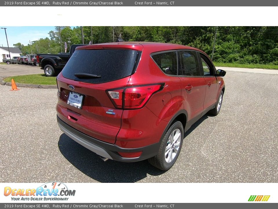 2019 Ford Escape SE 4WD Ruby Red / Chromite Gray/Charcoal Black Photo #7