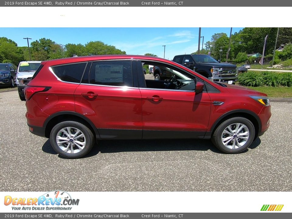 2019 Ford Escape SE 4WD Ruby Red / Chromite Gray/Charcoal Black Photo #8