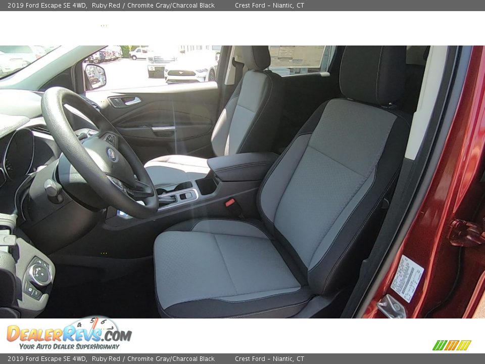 2019 Ford Escape SE 4WD Ruby Red / Chromite Gray/Charcoal Black Photo #12