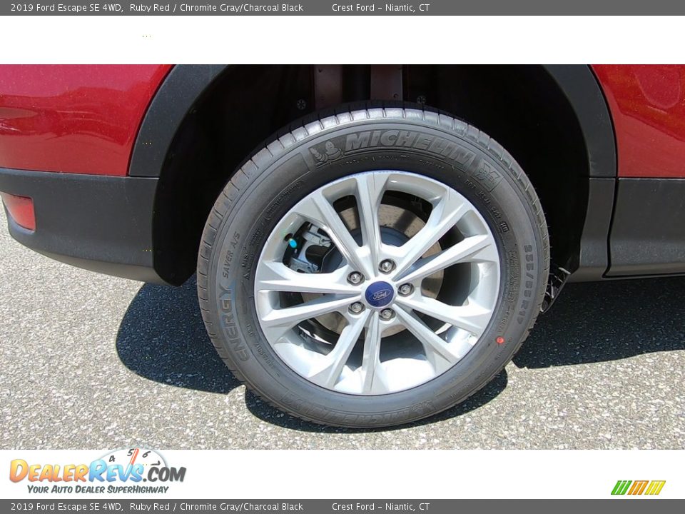 2019 Ford Escape SE 4WD Ruby Red / Chromite Gray/Charcoal Black Photo #22