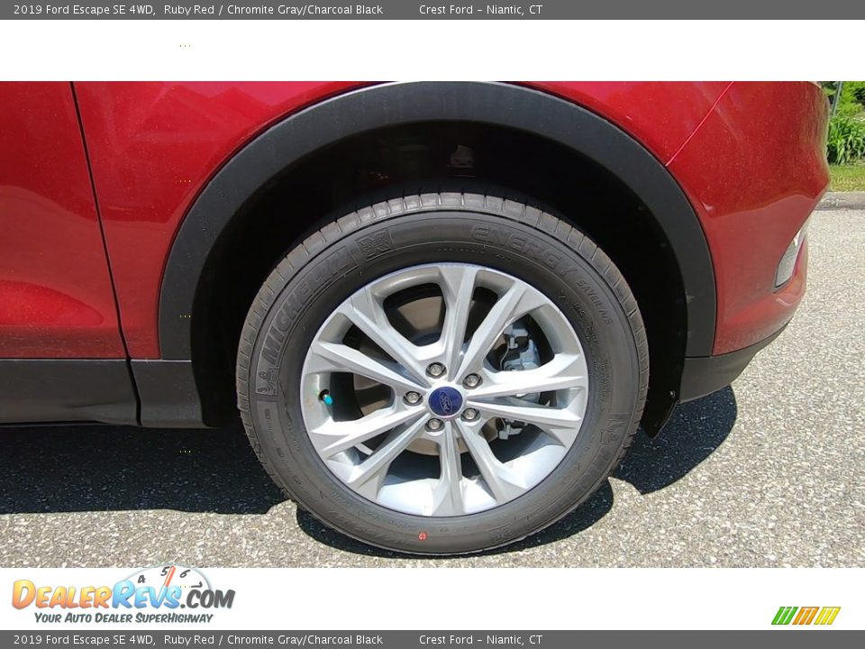 2019 Ford Escape SE 4WD Ruby Red / Chromite Gray/Charcoal Black Photo #26