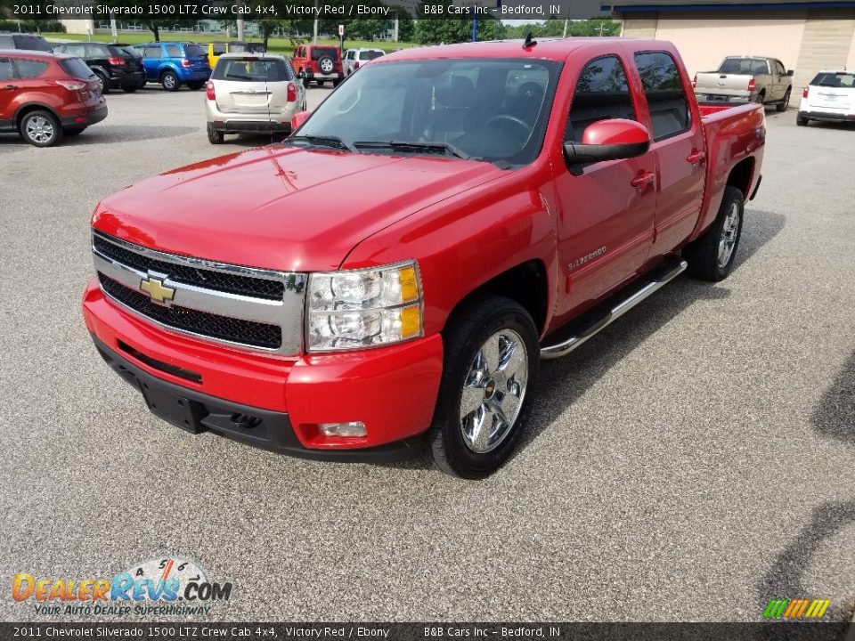 2011 Chevrolet Silverado 1500 LTZ Crew Cab 4x4 Victory Red / Ebony Photo #4