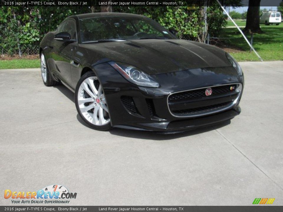 2016 Jaguar F-TYPE S Coupe Ebony Black / Jet Photo #1