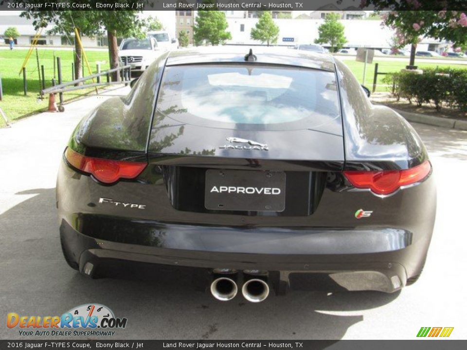 2016 Jaguar F-TYPE S Coupe Ebony Black / Jet Photo #8