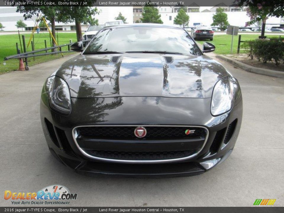 2016 Jaguar F-TYPE S Coupe Ebony Black / Jet Photo #10