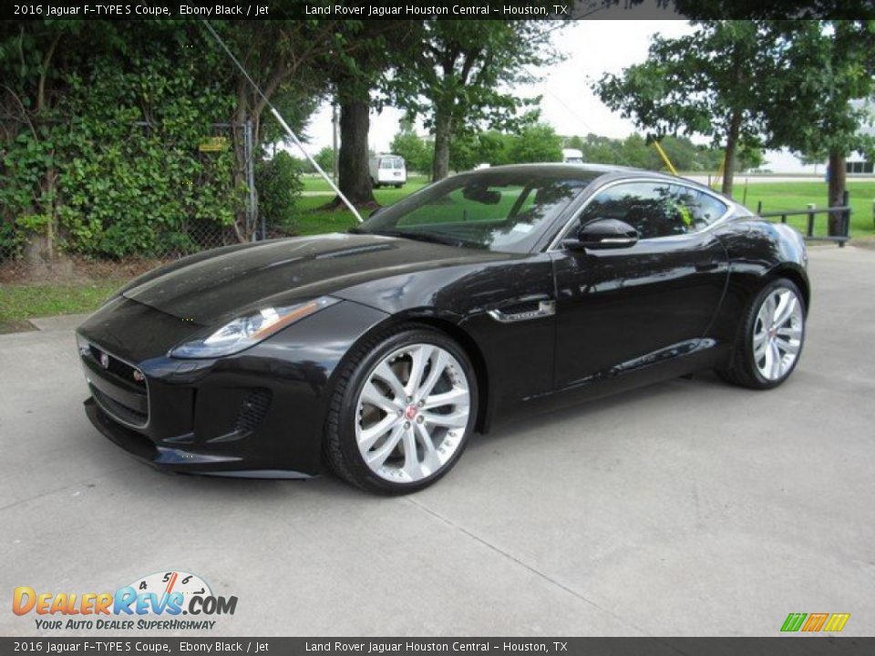 2016 Jaguar F-TYPE S Coupe Ebony Black / Jet Photo #11