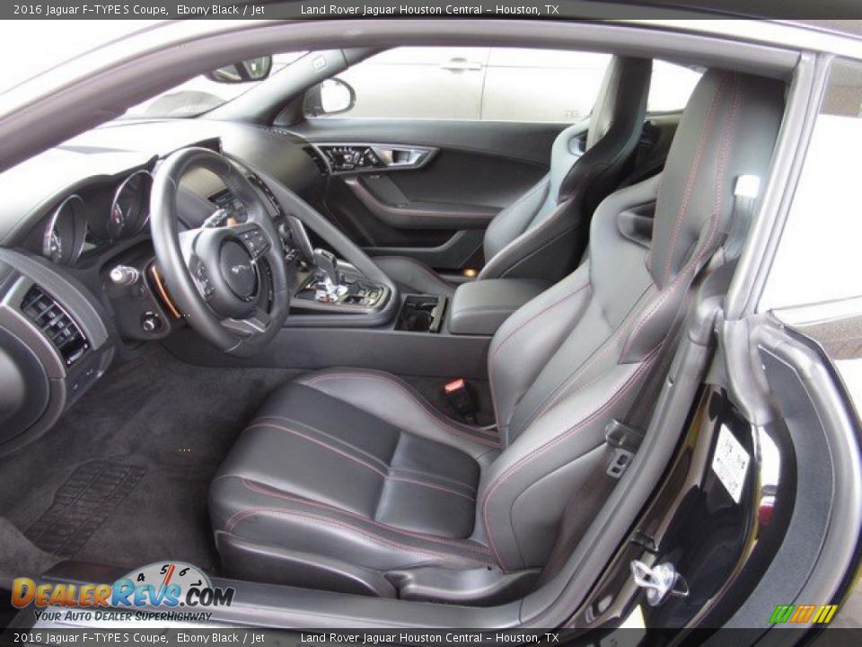 2016 Jaguar F-TYPE S Coupe Ebony Black / Jet Photo #13