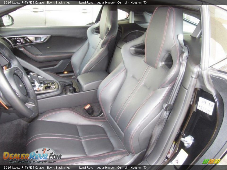 2016 Jaguar F-TYPE S Coupe Ebony Black / Jet Photo #21