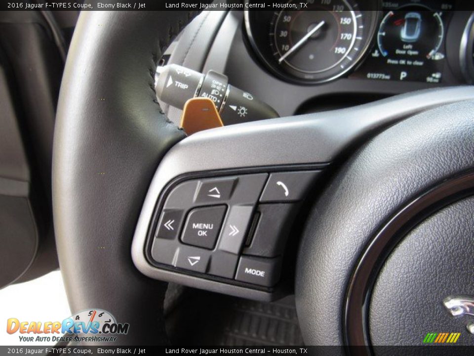 2016 Jaguar F-TYPE S Coupe Ebony Black / Jet Photo #26