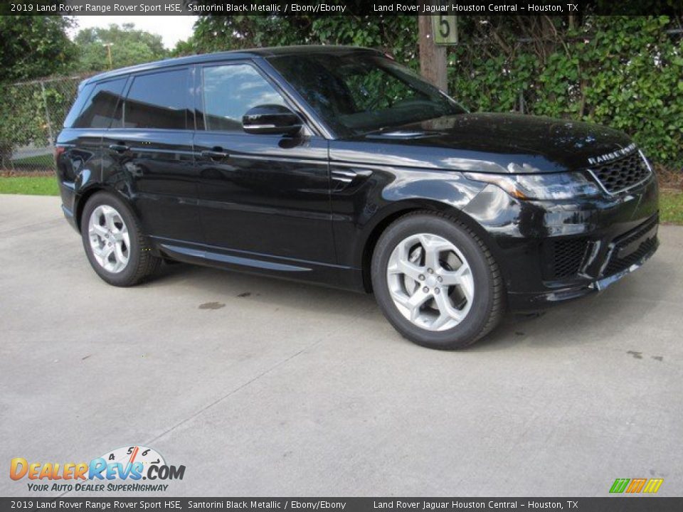2019 Land Rover Range Rover Sport HSE Santorini Black Metallic / Ebony/Ebony Photo #1