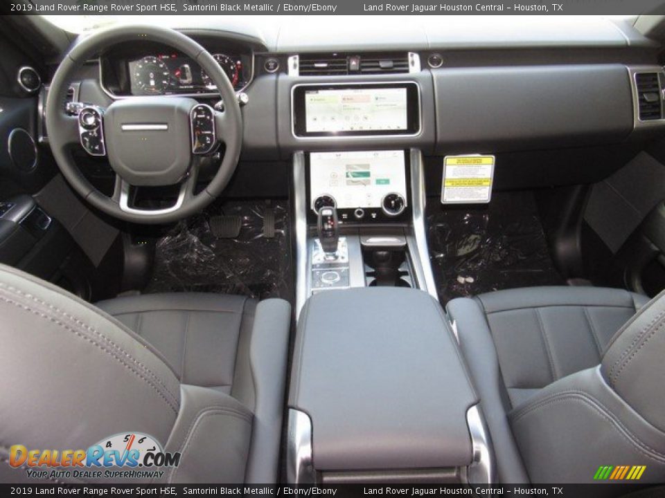 2019 Land Rover Range Rover Sport HSE Santorini Black Metallic / Ebony/Ebony Photo #4