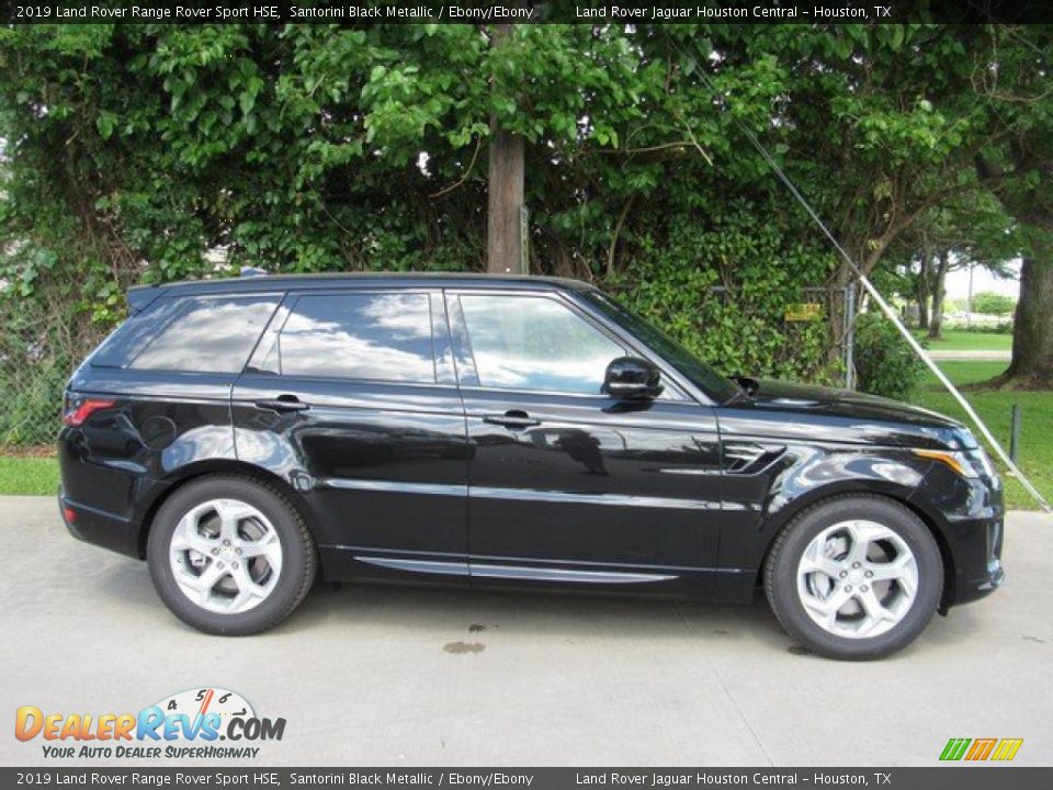 2019 Land Rover Range Rover Sport HSE Santorini Black Metallic / Ebony/Ebony Photo #6