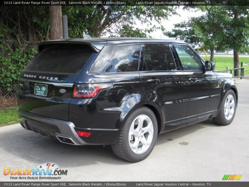 2019 Land Rover Range Rover Sport HSE Santorini Black Metallic / Ebony/Ebony Photo #7