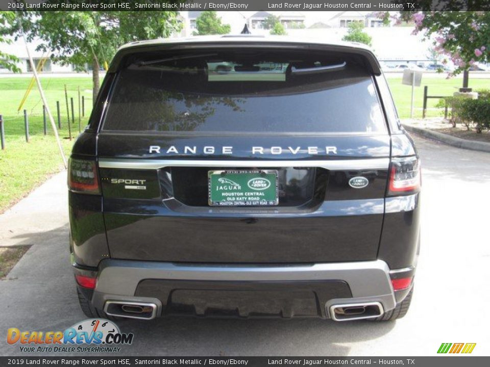 2019 Land Rover Range Rover Sport HSE Santorini Black Metallic / Ebony/Ebony Photo #8
