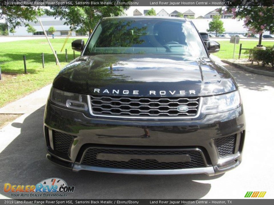 2019 Land Rover Range Rover Sport HSE Santorini Black Metallic / Ebony/Ebony Photo #9