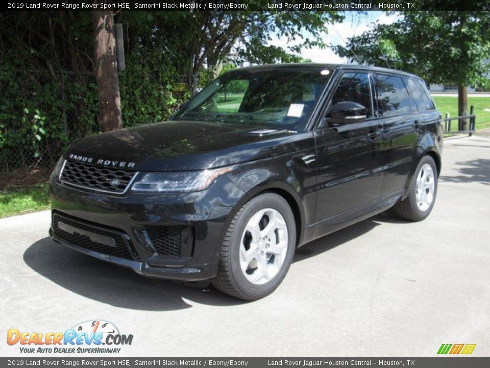 2019 Land Rover Range Rover Sport HSE Santorini Black Metallic / Ebony/Ebony Photo #10