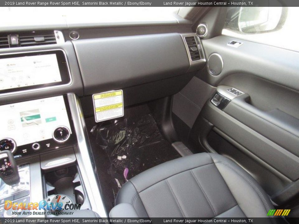 2019 Land Rover Range Rover Sport HSE Santorini Black Metallic / Ebony/Ebony Photo #14