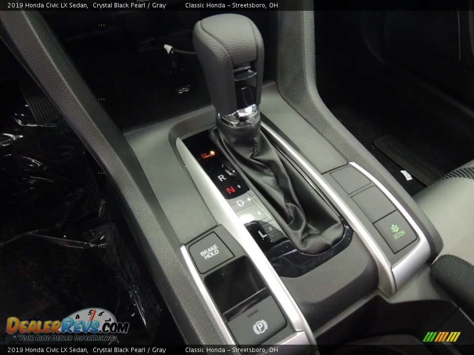 2019 Honda Civic LX Sedan Crystal Black Pearl / Gray Photo #17