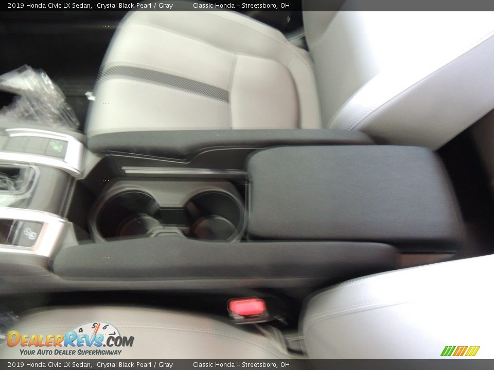 2019 Honda Civic LX Sedan Crystal Black Pearl / Gray Photo #18