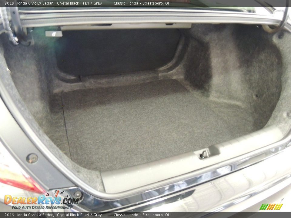 2019 Honda Civic LX Sedan Crystal Black Pearl / Gray Photo #19