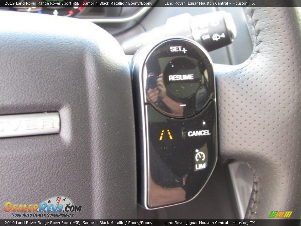 2019 Land Rover Range Rover Sport HSE Santorini Black Metallic / Ebony/Ebony Photo #28