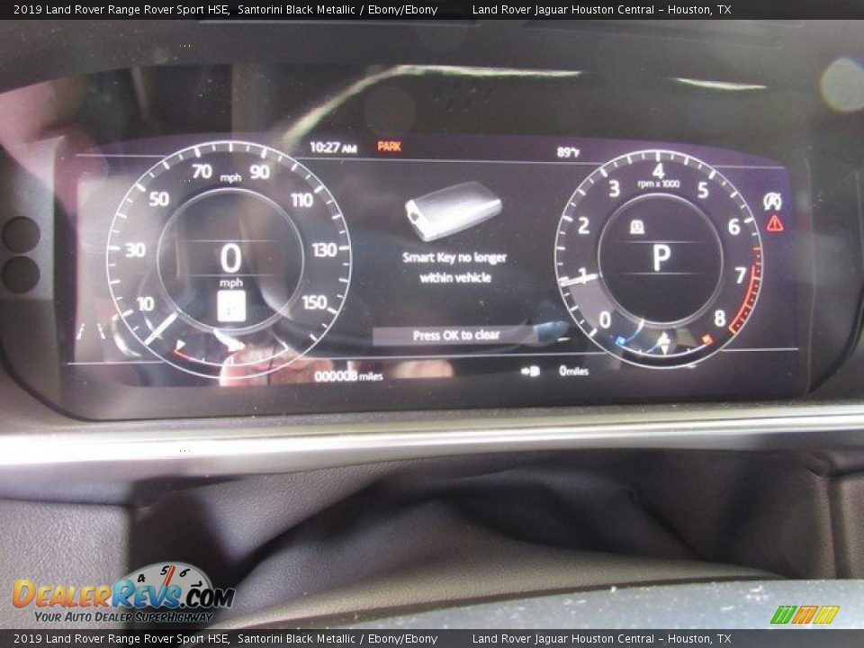 2019 Land Rover Range Rover Sport HSE Santorini Black Metallic / Ebony/Ebony Photo #29