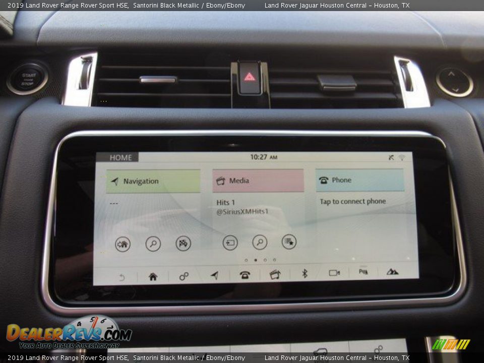 2019 Land Rover Range Rover Sport HSE Santorini Black Metallic / Ebony/Ebony Photo #30