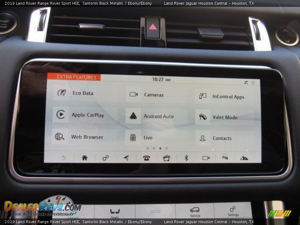 2019 Land Rover Range Rover Sport HSE Santorini Black Metallic / Ebony/Ebony Photo #31