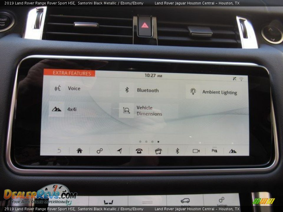 2019 Land Rover Range Rover Sport HSE Santorini Black Metallic / Ebony/Ebony Photo #32