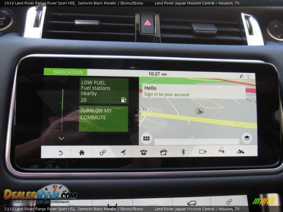 2019 Land Rover Range Rover Sport HSE Santorini Black Metallic / Ebony/Ebony Photo #33