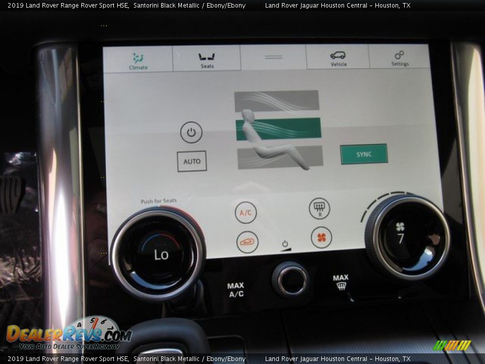 2019 Land Rover Range Rover Sport HSE Santorini Black Metallic / Ebony/Ebony Photo #35