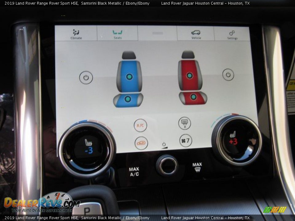 2019 Land Rover Range Rover Sport HSE Santorini Black Metallic / Ebony/Ebony Photo #36