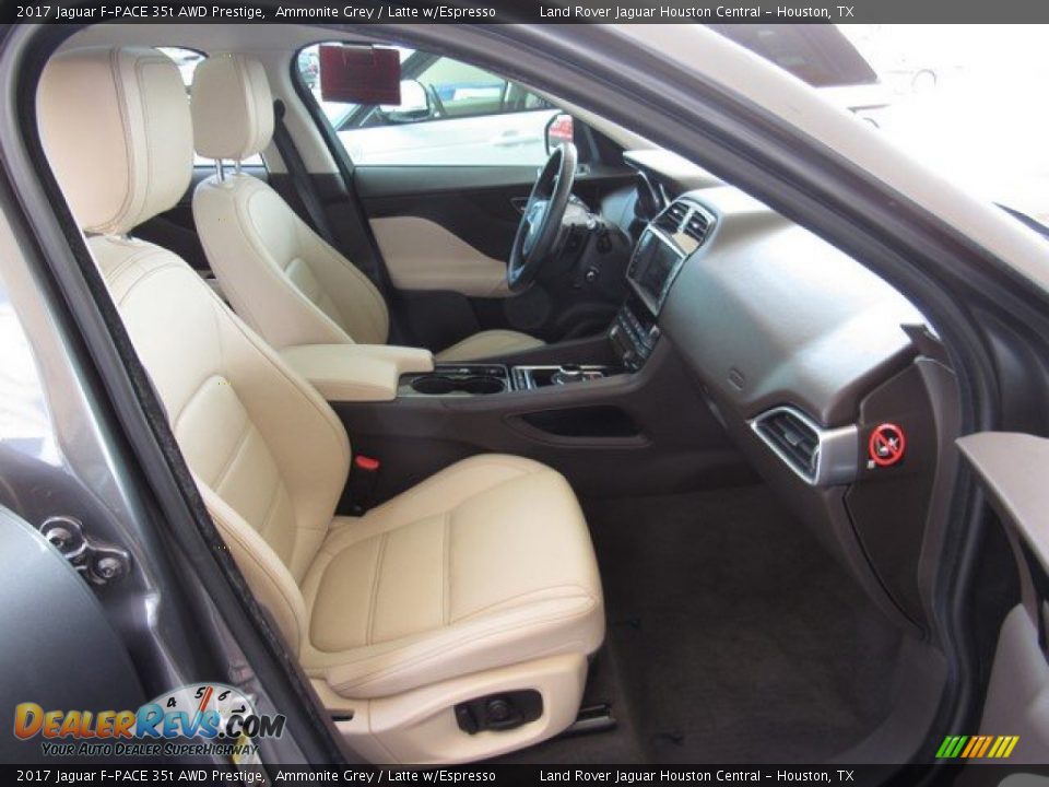 2017 Jaguar F-PACE 35t AWD Prestige Ammonite Grey / Latte w/Espresso Photo #3
