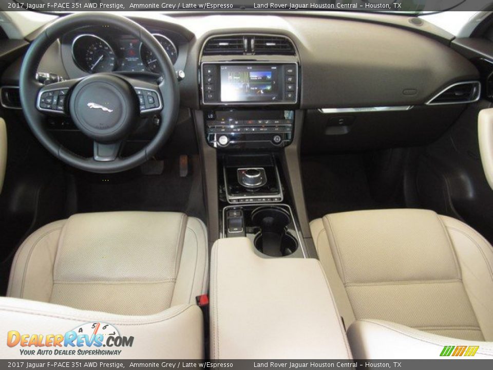 2017 Jaguar F-PACE 35t AWD Prestige Ammonite Grey / Latte w/Espresso Photo #4
