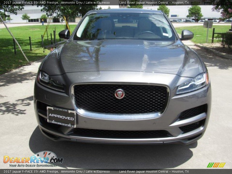 2017 Jaguar F-PACE 35t AWD Prestige Ammonite Grey / Latte w/Espresso Photo #7
