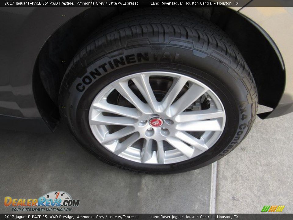 2017 Jaguar F-PACE 35t AWD Prestige Ammonite Grey / Latte w/Espresso Photo #9