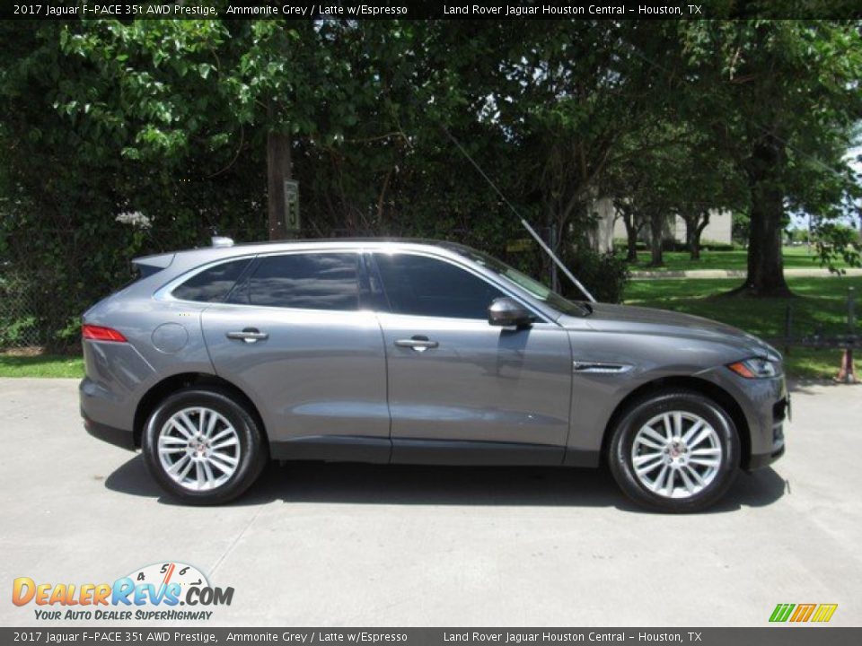 2017 Jaguar F-PACE 35t AWD Prestige Ammonite Grey / Latte w/Espresso Photo #11