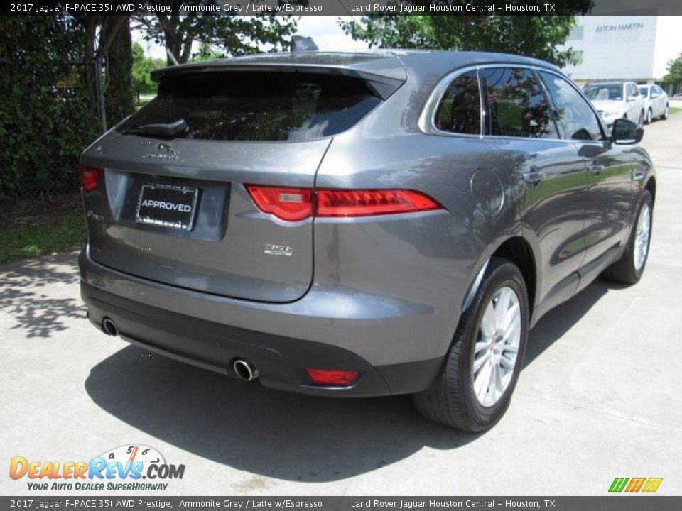 2017 Jaguar F-PACE 35t AWD Prestige Ammonite Grey / Latte w/Espresso Photo #12