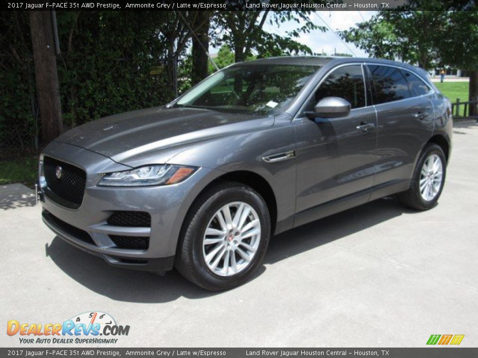 2017 Jaguar F-PACE 35t AWD Prestige Ammonite Grey / Latte w/Espresso Photo #13
