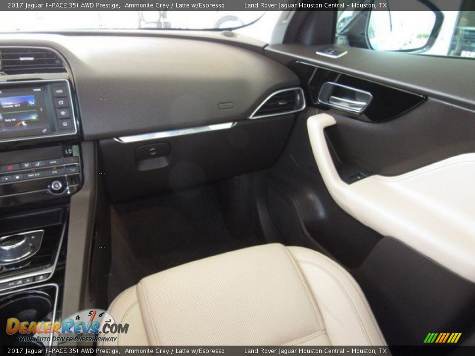 2017 Jaguar F-PACE 35t AWD Prestige Ammonite Grey / Latte w/Espresso Photo #16