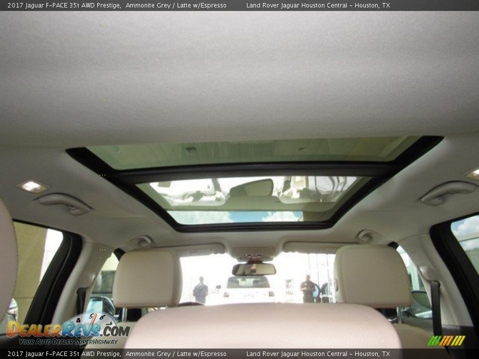 2017 Jaguar F-PACE 35t AWD Prestige Ammonite Grey / Latte w/Espresso Photo #19