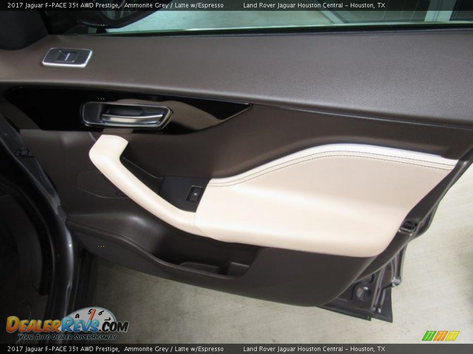 2017 Jaguar F-PACE 35t AWD Prestige Ammonite Grey / Latte w/Espresso Photo #21