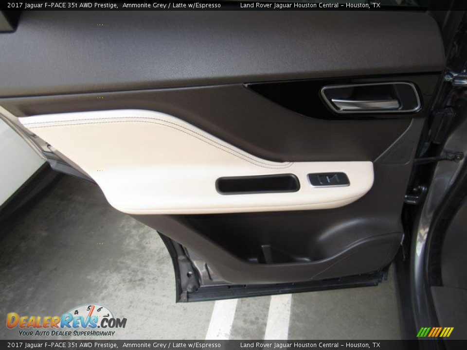 2017 Jaguar F-PACE 35t AWD Prestige Ammonite Grey / Latte w/Espresso Photo #23