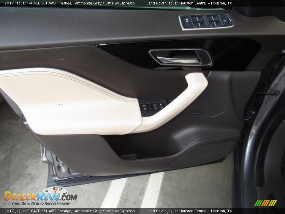 2017 Jaguar F-PACE 35t AWD Prestige Ammonite Grey / Latte w/Espresso Photo #24