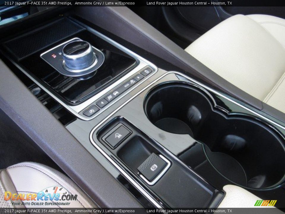 2017 Jaguar F-PACE 35t AWD Prestige Ammonite Grey / Latte w/Espresso Photo #35