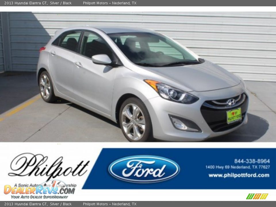 2013 Hyundai Elantra GT Silver / Black Photo #1