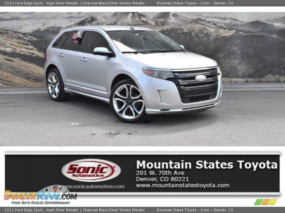 2011 Ford Edge Sport Ingot Silver Metallic / Charcoal Black/Silver Smoke Metallic Photo #1