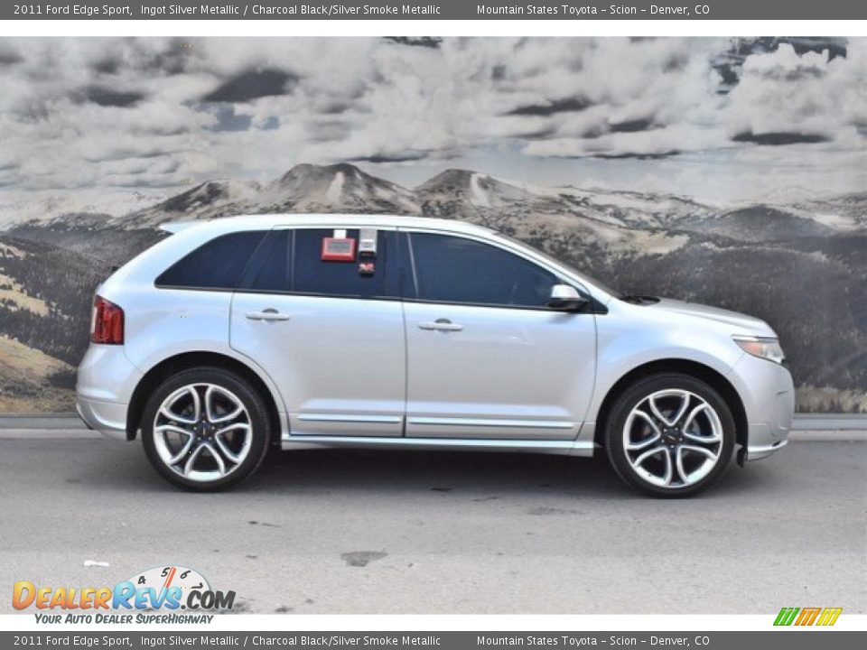 2011 Ford Edge Sport Ingot Silver Metallic / Charcoal Black/Silver Smoke Metallic Photo #2