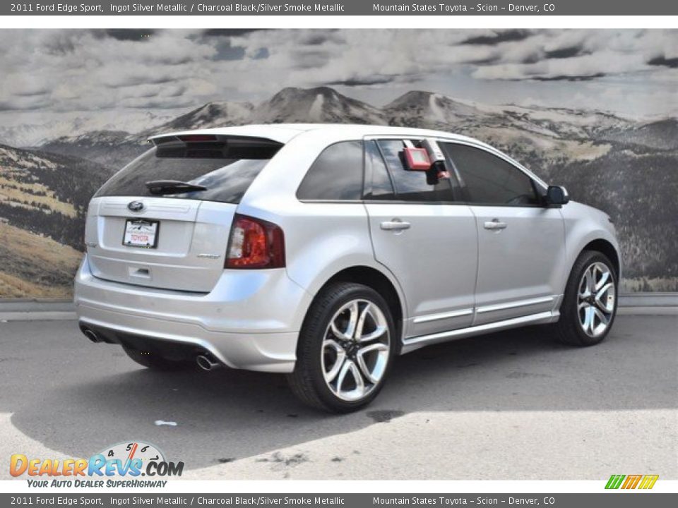 2011 Ford Edge Sport Ingot Silver Metallic / Charcoal Black/Silver Smoke Metallic Photo #3