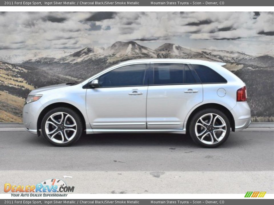 2011 Ford Edge Sport Ingot Silver Metallic / Charcoal Black/Silver Smoke Metallic Photo #6